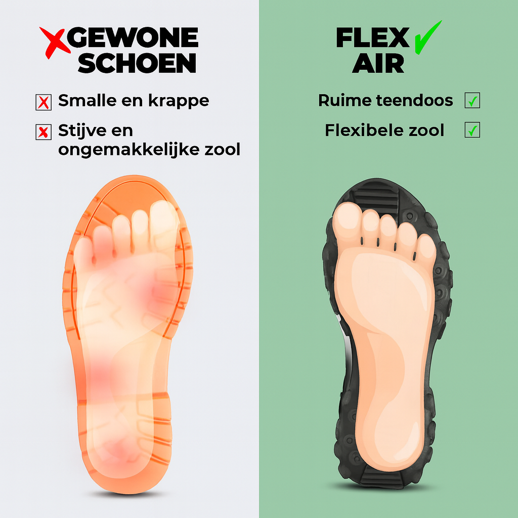 Flex Air-schoenen – Waterafstotend en antislip